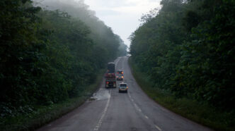 Driving in Uganda